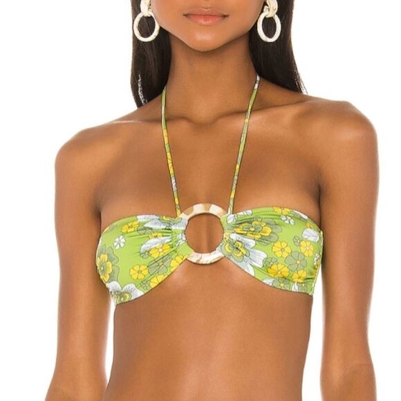NEW! “Flower Power” Halterneck Bikini Top ☮️ - Picture 1 of 9